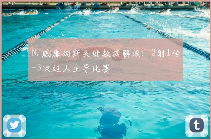 N.威廉姆斯关键数据解读:2射1传+3次过人主导比赛